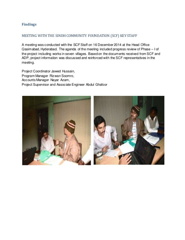 REPORT POST EVALUATION PROJECT EVALUATION REPORT POST PROJECT